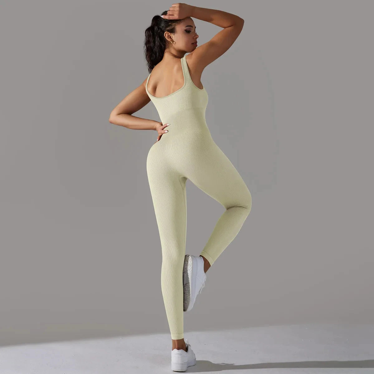 Sport Suit Yoga Outfits Set Clothes Fitness Jumpsuit Sportswear For Women Gym Running Training Athletic Suit Wear For Female D43