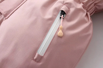 -30 Winter Baby Clothes Thicken Warm Jumpsuits Snowsuits Girl Boy Hooded Jacket Waterproof Rompers Ski Suits Kids Coat Outerwear - AMULET RING STORE