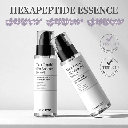 6 Peptide Essence Facial Refreshing Skin Care Set Contains Collagen to Improve Fine Lines, Brighten Skin, Moisturize and Nourish - AMULET RING STORE