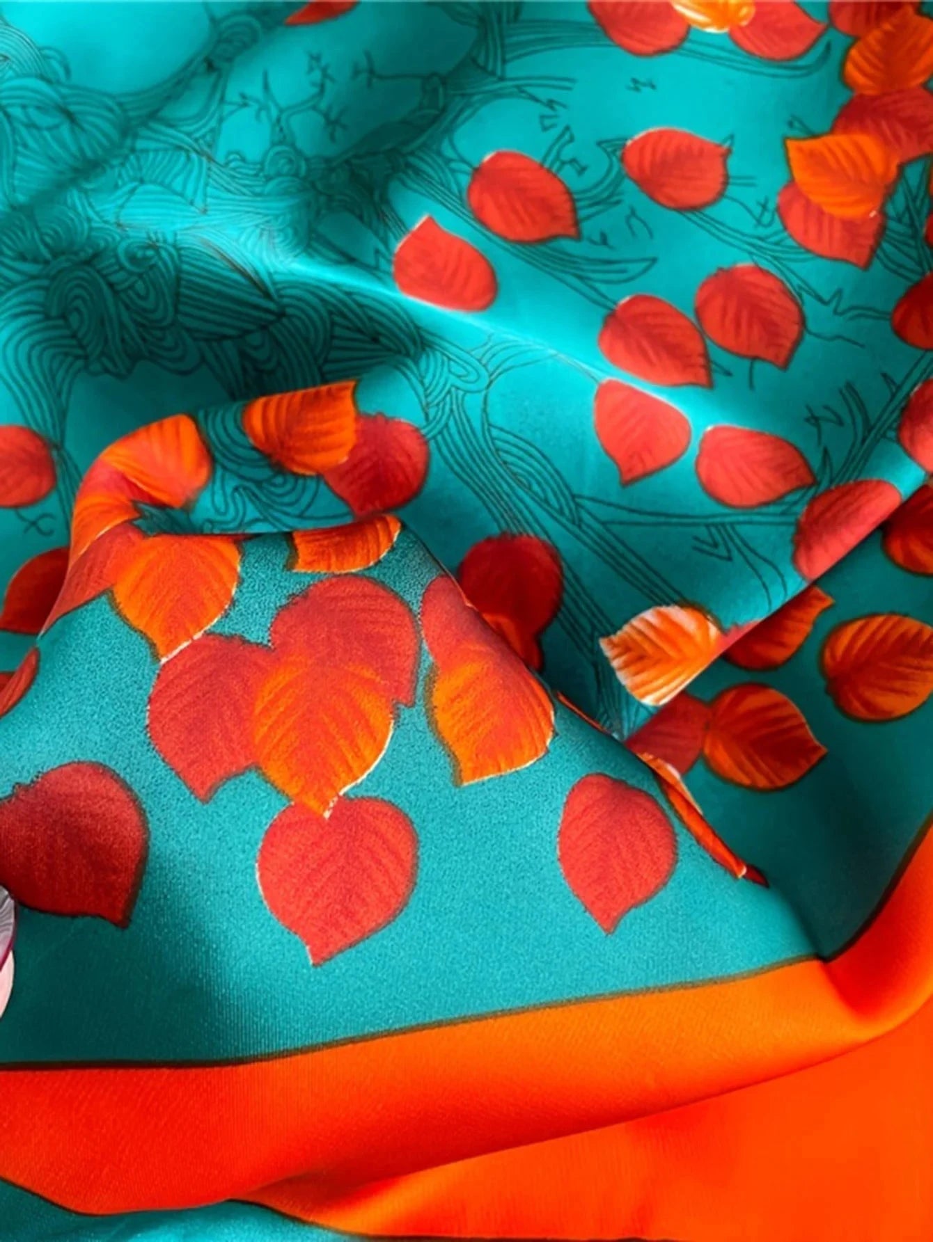 90cm Woman Fashion Satin Silk Square Scarf Spring Summer Shawls Luxury Printed Hijab Scarf Muslim Headband Wrap Beach Stoles - AMULET RING STORE