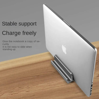 Laptop Stand Vertical Tool-Free Adjustable Aluminum Vertical Laptop Stand Holder Support Macbook Air Pro Laptop Accessories - AMULET RING STORE