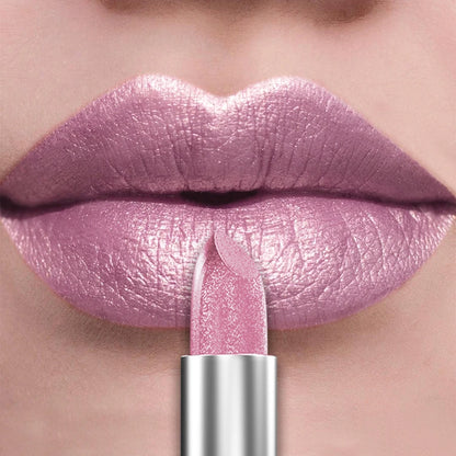 21Colors Bold & Intense Glitter Shiny Metallic Lipstick Pearlescent Lip Tint,Long Lasting Lip Senior Matte Lip Makeup Gifts for - AMULET RING STORE