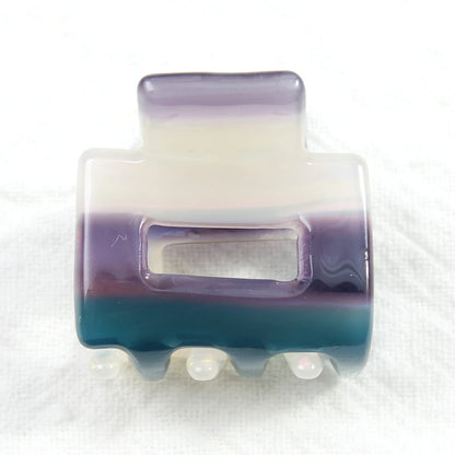 Bgffuy Leopard Korea Acetate Hollow Colorful Mini Hair Claws Crab Hair Clips for Child Girls Hairpins Hair Accessories Barrettes