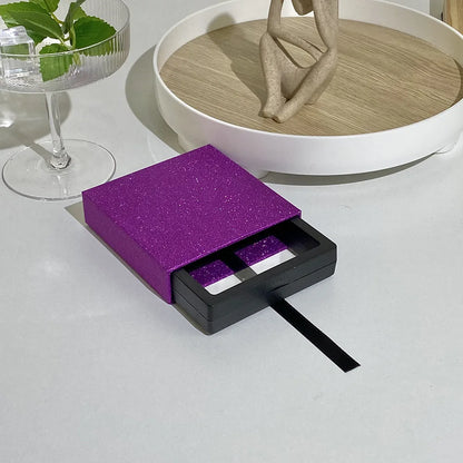 Colourful Glitter Jewellery Box Travel Jewelry Packaging Boxes Fashion Drawer Jewelry Display Box Earrings Gift Organizer Case - AMULET RING STORE