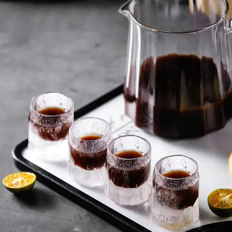 4Cup Shape Silicone Ice Cube Mold Tray for Summer Bar Party DIY Cold Drinks Kitchen Essential Ice Cup Maker Compartment Mold - AMULET RING STORE