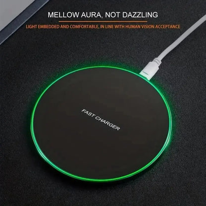 30W Wireless Charger For iPhone 15 14 13 12 X Pro Max Induction Fast Charging Pad Dock Station For Samsung S23 S22 Xiaomi Huawei - AMULET RING STORE