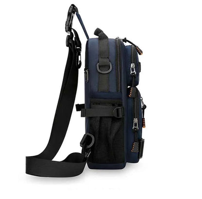 Male Multifunctional Sports Chest Bag Men's Lightweight Handbag  Multi Pockets Outdoor Hiking Climbing Cycling Crossbody Bags