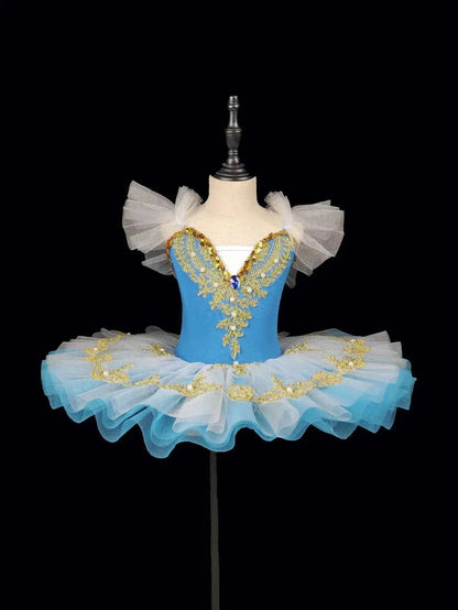 Summer Girl Dress Ballet Elegant Vestidos Kids Dance Costume Robe Fille Stage Children Outfit Baby Clothing Tutu Girls Dresses
