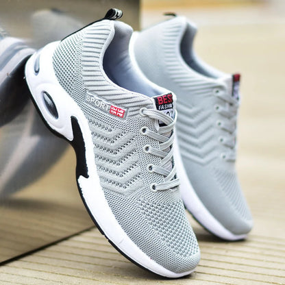 2025 new spring trend sports men's shoes Lace-up thick sole casual breathable fashion shoes Large size Wear skid resistance - AMULET RING STORE