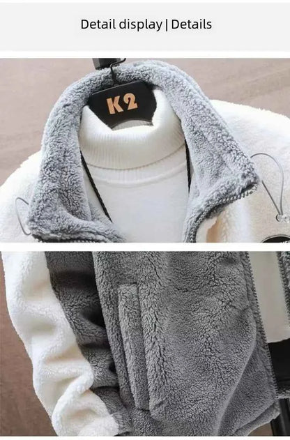 Winter Jackets New Men's Winter Sherpa Lined Jacket Heavy Duty Thermal Warm Fleece Coat Windproof Outdoor Work Jacket Hooded