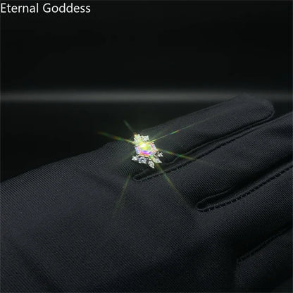 Natural Alexandrite Gemstone Ring for Women Solid 925 Sterling Silver Luxury for Engagement Bridal Gift Luxury Jewelry