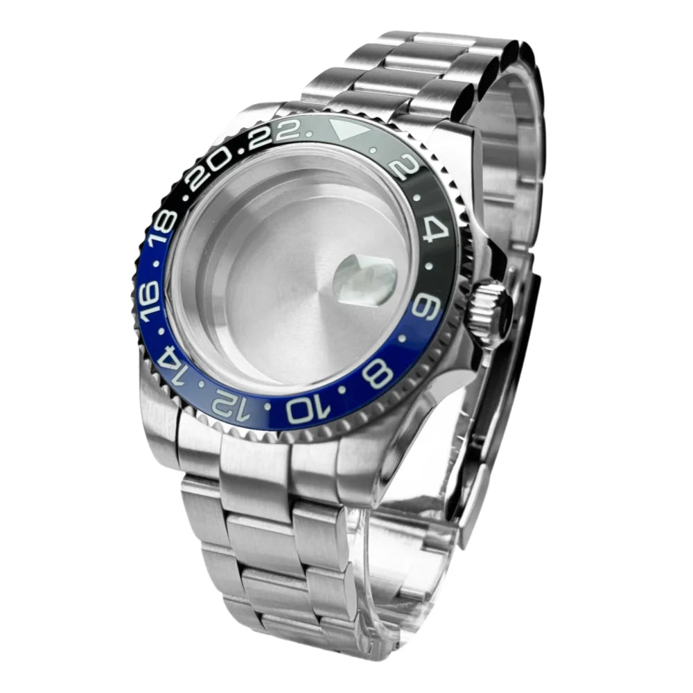 40mm 200m Waterproof NH34 NH35 NH36 Watch Case Accessories for Oyster Band SUB Watch Maker 120clicks BGW9 blue lume Bezel - AMULET RING STORE