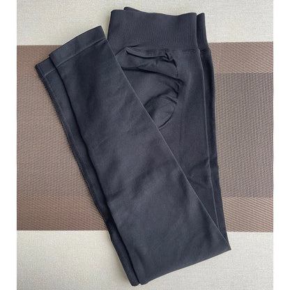 TKITK Leggings Women Seamless Sports Yoga Pants Low Ribbed Band Gym clothes Fitness Workout wear Scrunch Bum Tights - AMULET RING STORE