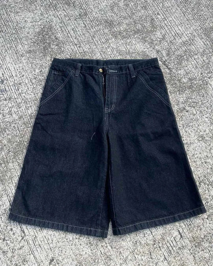 Streetwear American Vintage Heavy Industry Washed Holes and Burrs Denim Shorts Y2 Gothic Old Multi-pocket Casual Joker Pants