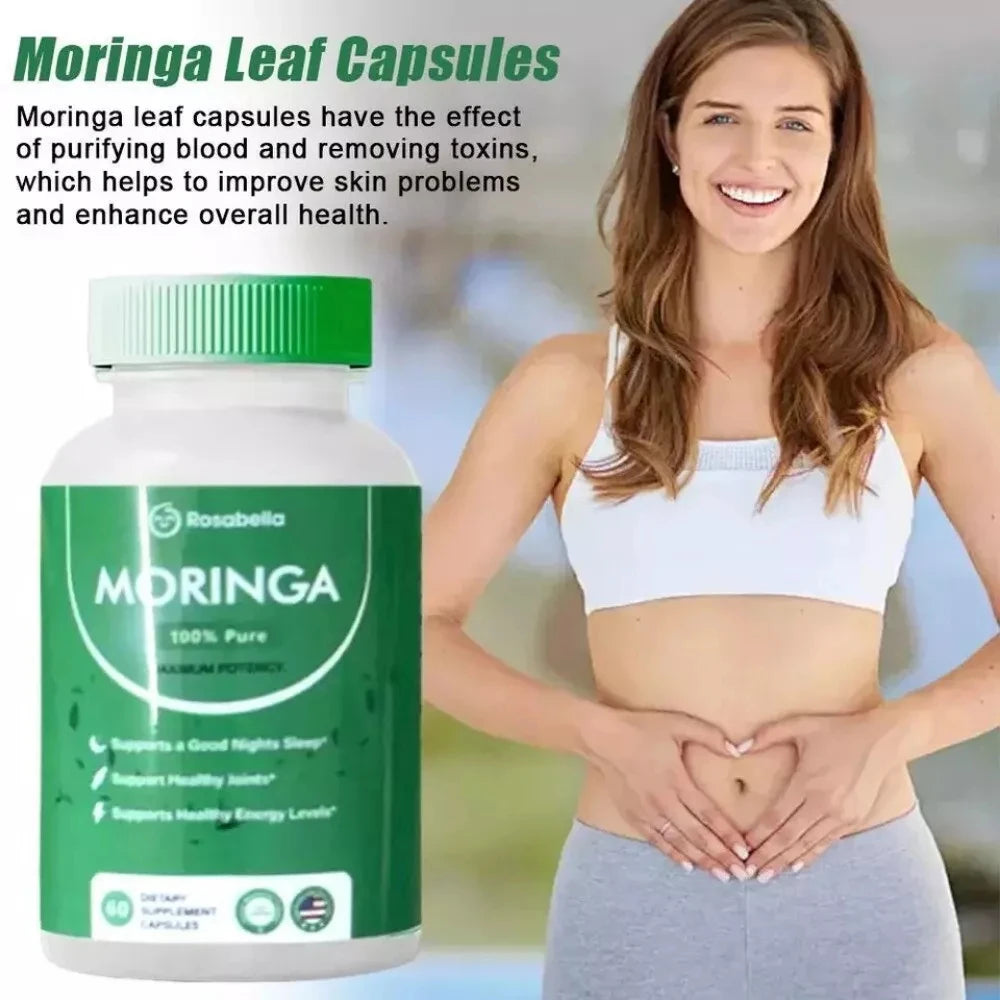 Moringa Capsules for Immune Support and Gut Health, Overall Wellness, Antioxidants - AMULET RING STORE