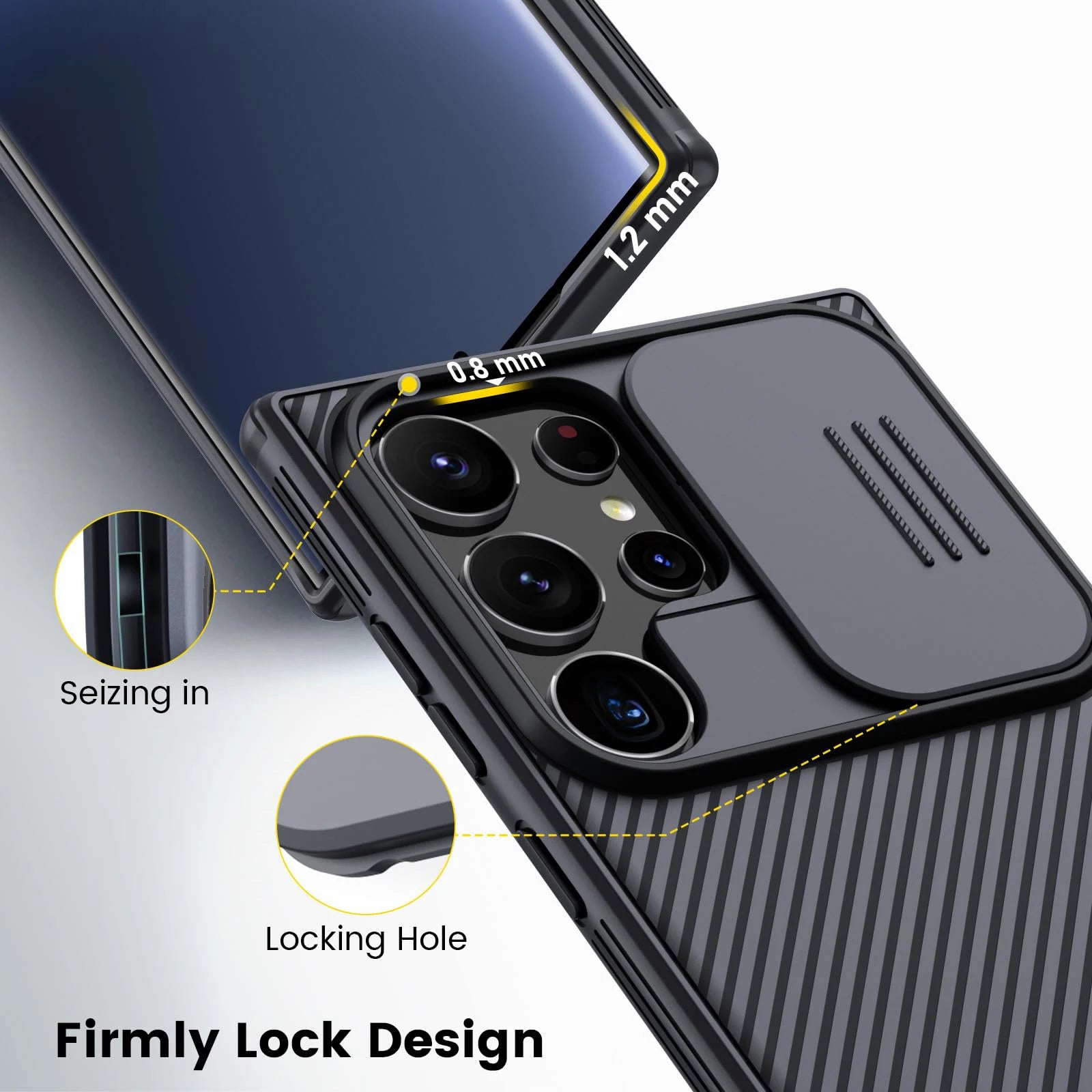 Nillkin Case For Samsung Galaxy S25 S24 S23 S22 Ultra Plus FE A55 A35 Slide Pro Camera Slim Rugged Phone Thin Shockproof Cover - AMULET RING STORE
