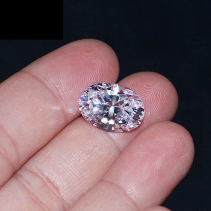 Brilliant Large Unheated White Sapphire 13X18mm Oval Cut VVS1 Loose Gemstone For Jewelry Making DIY - AMULET RING STORE