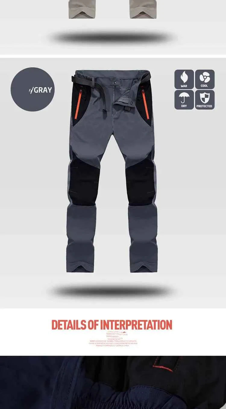 Tactical Waterproof Cargo Pants Men Spring Summer Quick Dry Long Trousers Outdoor Sports Trekking Camping Fishing Pants 4XL