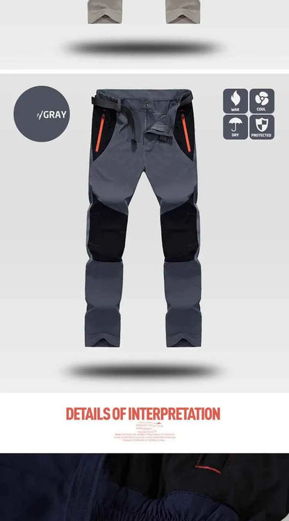 Tactical Waterproof Cargo Pants Men Spring Summer Quick Dry Long Trousers Outdoor Sports Trekking Camping Fishing Pants 4XL