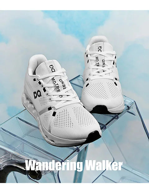 Leisure plus Size Men's Shoes39-45 Fashion Cushioned Running Shoes Sports Trend Gray Green White Black Breathable Comfortable - AMULET RING STORE