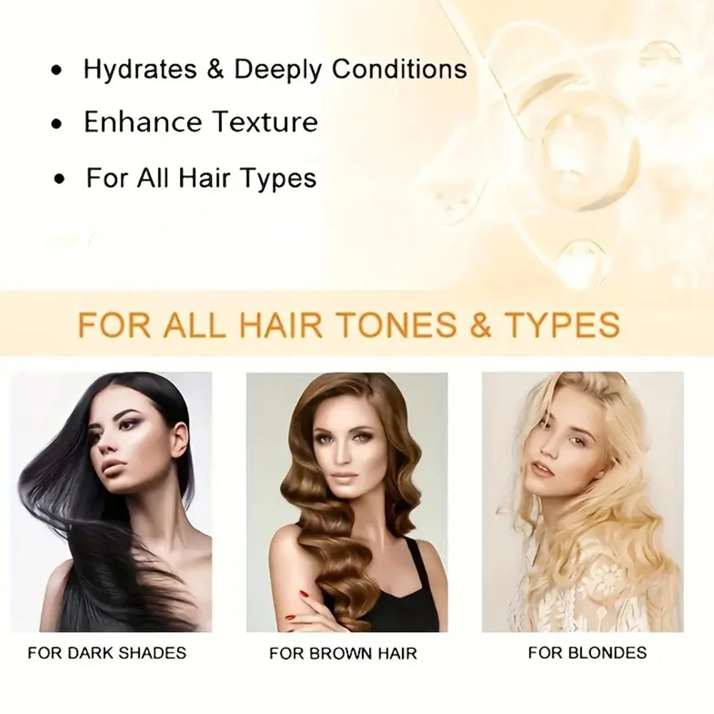 Keratin Hair Mask Moisturizer Conditioner Soft Smooth Frizz Damaged Hair Care Repair Damaged Hair Restore Shine Hair Mask - AMULET RING STORE