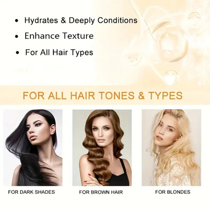 Keratin Hair Mask Moisturizer Conditioner Soft Smooth Frizz Damaged Hair Care Repair Damaged Hair Restore Shine Hair Mask - AMULET RING STORE