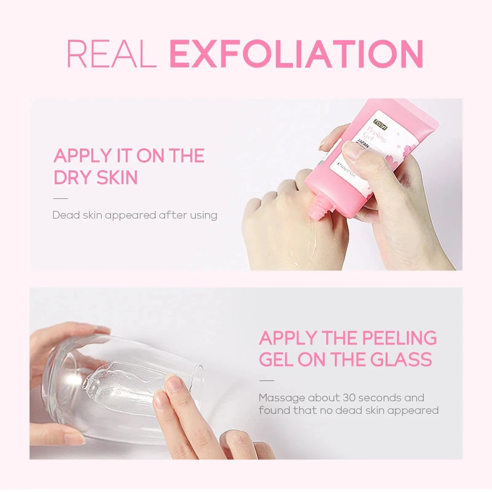 Sakura Face Deep Cleaning Exfoliating Gel Skin Care Whitening Moisturizer Repair Facial Scrub Skin Care 60g - AMULET RING STORE