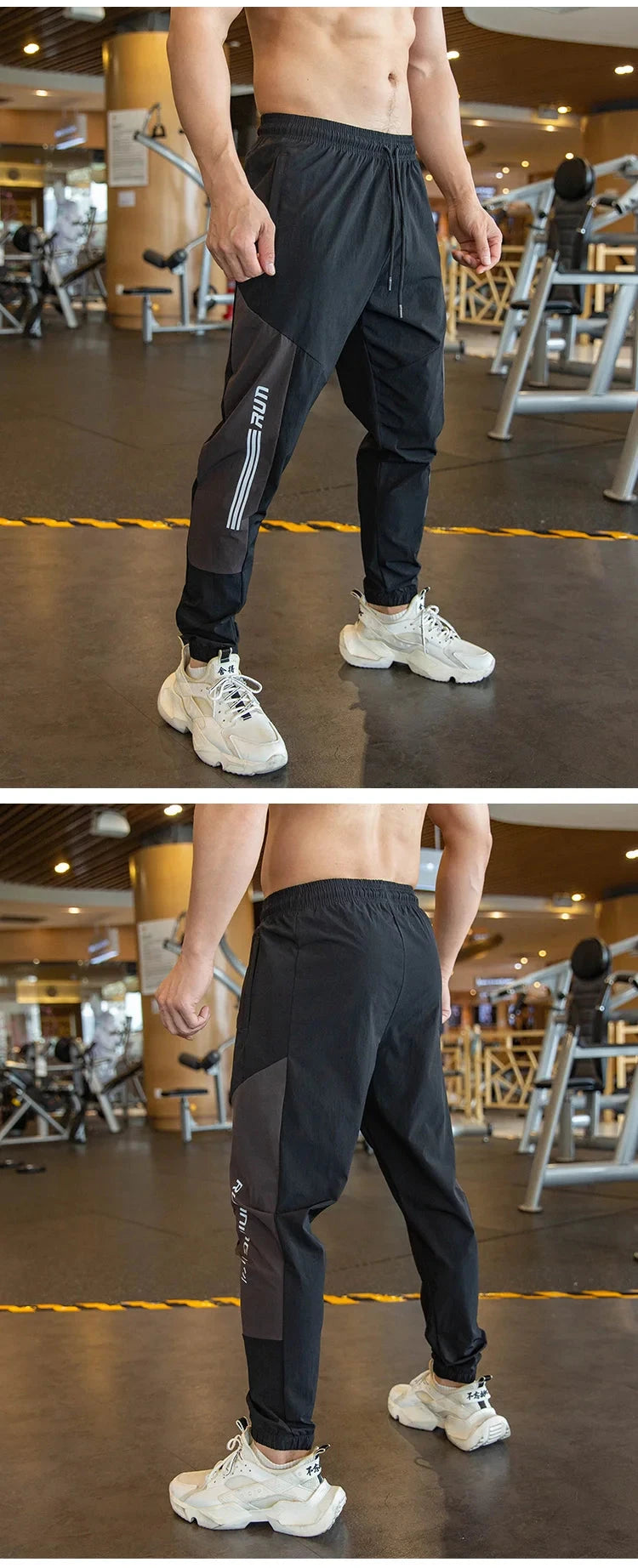 Gym Fitness Workout Trousers Fashion Running Sports Pants Outdoor Jogging Sweatpants Thin Section Stretch Compression Leggings