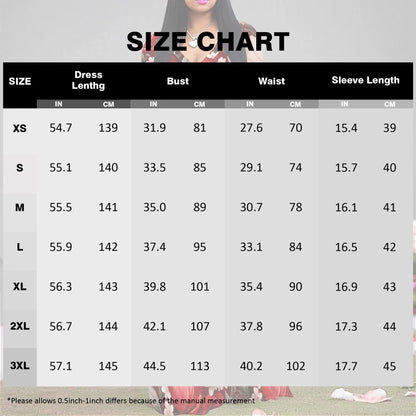 Women's Casual Watercolor Floral Pattern Wrap Maxi Dresses V Neck 3/4 Sleeve Tie Waist Dress Long Dresses for Women 2025 - AMULET RING STORE