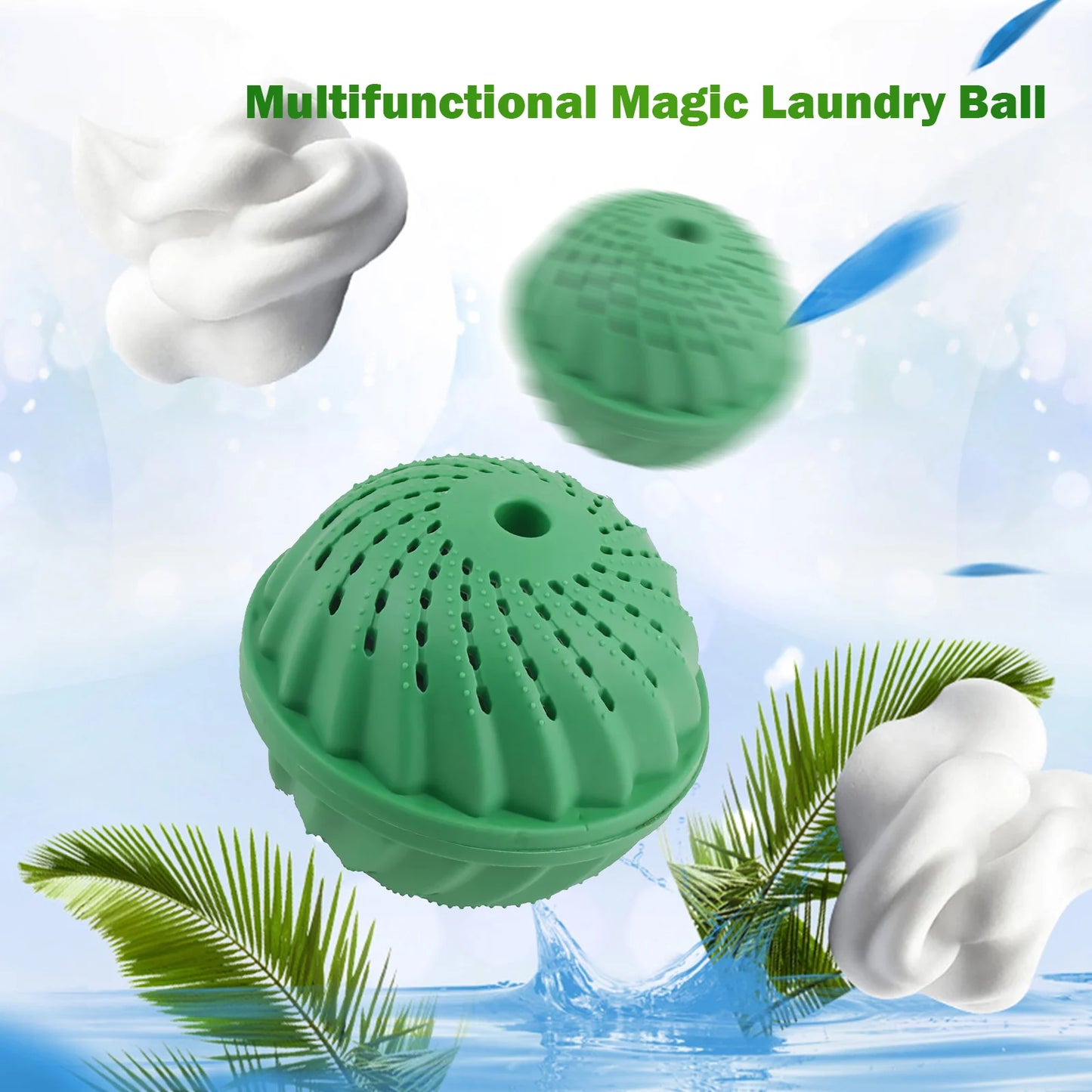 1-6PCS Eco-Friendly Wash Ball - Washing Machine Non-Chemical Detergent Laundry Ball Household Eco Hi-Ball - AMULET RING STORE