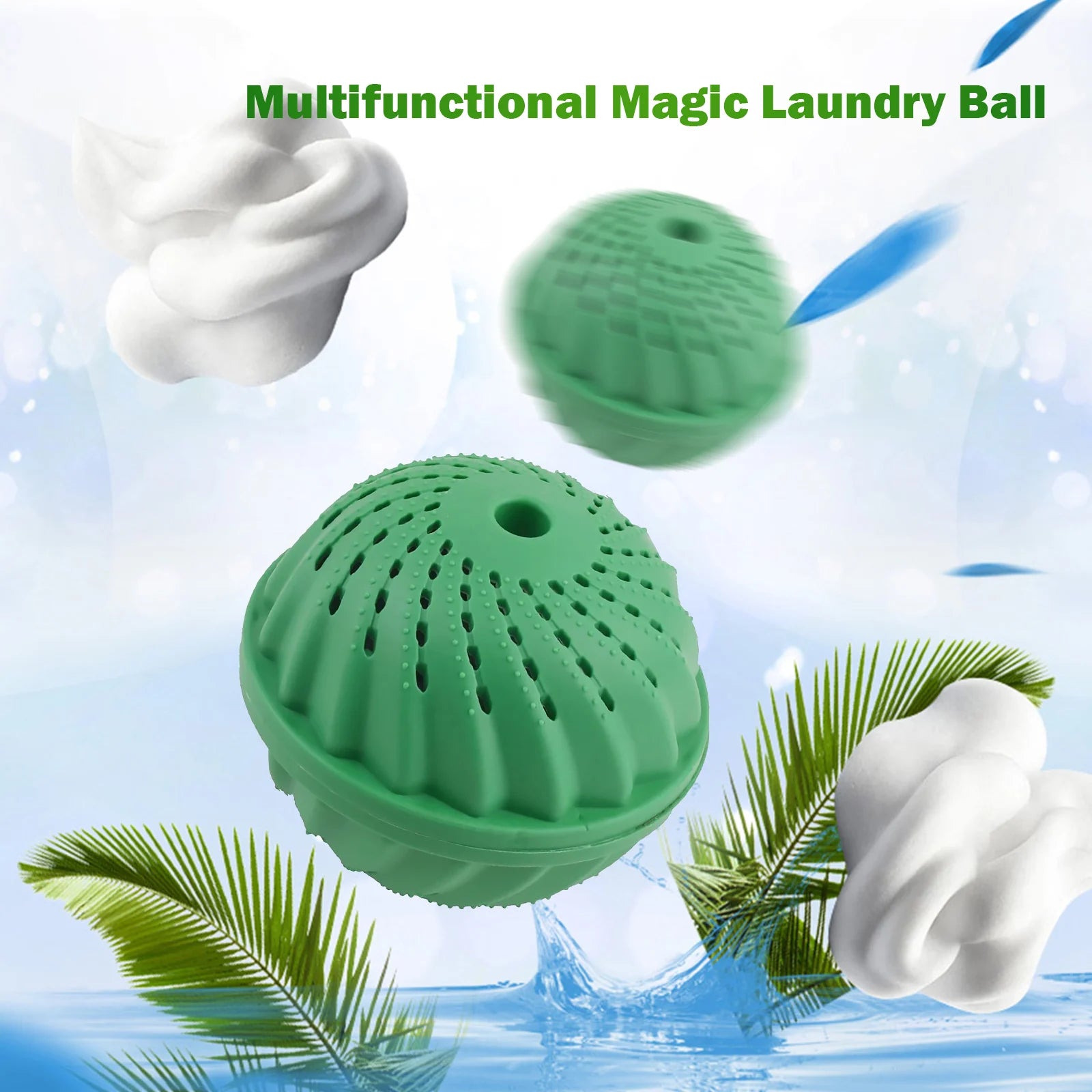 1-6PCS Eco-Friendly Wash Ball - Washing Machine Non-Chemical Detergent Laundry Ball Household Eco Hi-Ball - AMULET RING STORE