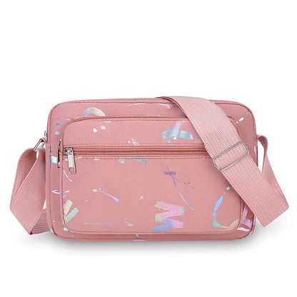 Casual Waterproof Nylon Canvas Ox Cloth Ladies oulder Bag Crossbody Bag Sport Sle Women's Handbag Soft Zipper Closure