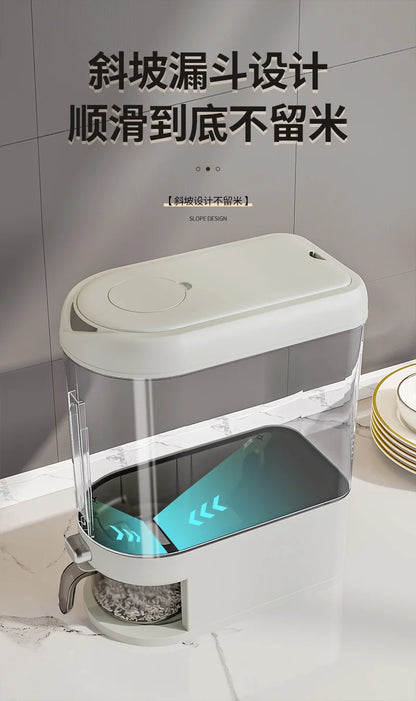 Mii Bucket Home 2025 New Model Sealed Rice Container Rice Box Anti-Pest and Anti-Damp Kitchen Storage Container High-End