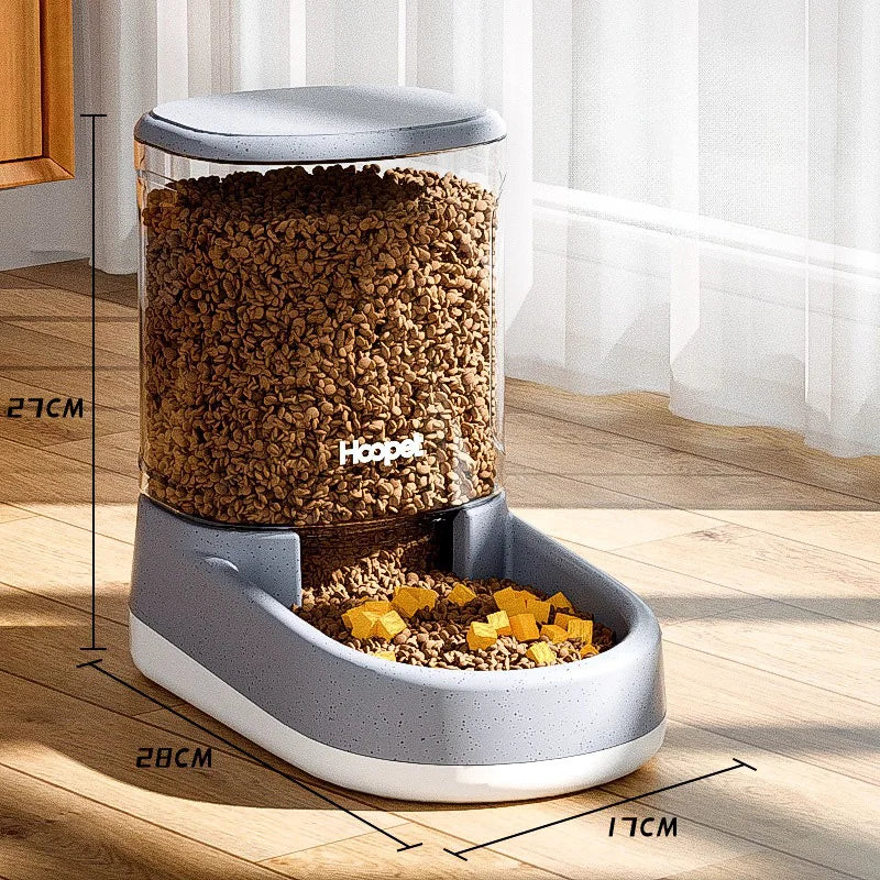 HOOPET Feeding Drinker Large Capacity Automatic Pet Supplies Wet Dry Dog Cat Feeder Drinking Bowl Dog Food Bowl Pet Supplies - AMULET RING STORE