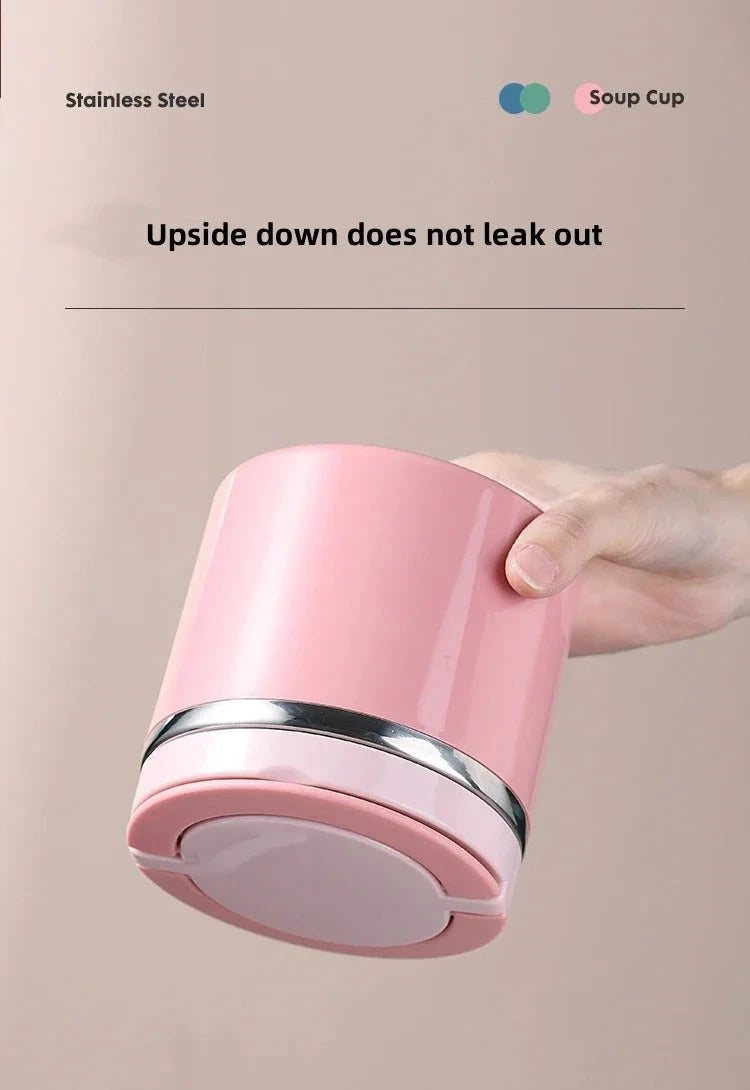 630/1000ml Food Thermal Jar Insulated Soup Cup Thermos Containers Stainless Steel Lunch Box Thermo Keep Hot for School Children - AMULET RING STORE
