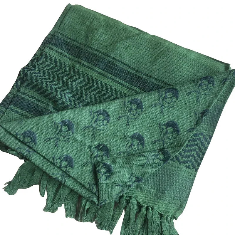 Keffiyeh Tactical Desert Scarf Wrap Shemagh Head Neck Arab Scarf Keffiyeh Scarf Wrap for Men And Women - AMULET RING STORE