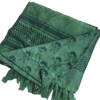 Keffiyeh Tactical Desert Scarf Wrap Shemagh Head Neck Arab Scarf Keffiyeh Scarf Wrap for Men And Women - AMULET RING STORE