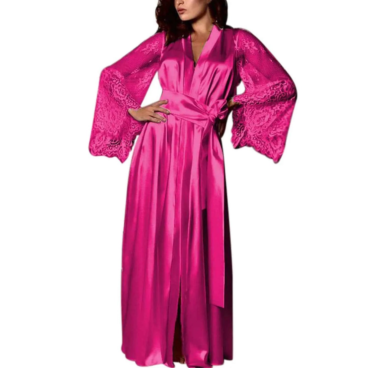 New Ladies Sexy Imitation Ice Silk Plus Size Pajamas Nightgown Nightgown Nightwears For Ladies Sexy Sleepwear Night Gown 2025