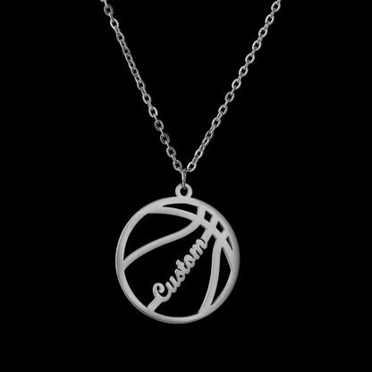 Custom Name Necklace Football Sports Style Personalized Men Customized Chains Stainless Steel For Male Jewelry Birthday Gifts