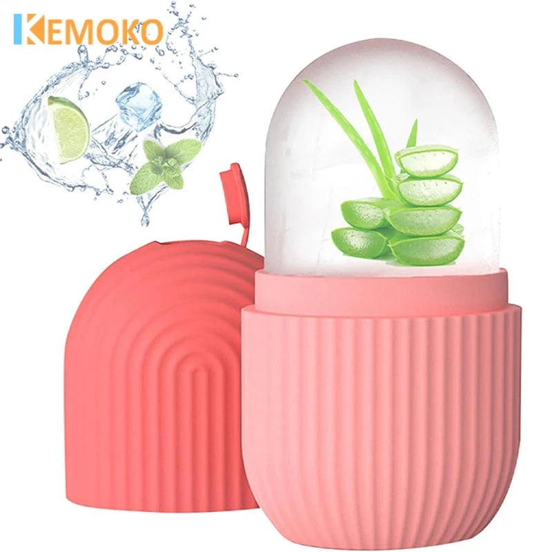 Silicone Ice Roller Face Lifting Contouring Tools Facial Massager Ice Cube Roller Neck Eye Eliminating Eye Bags Beauty Skin Care