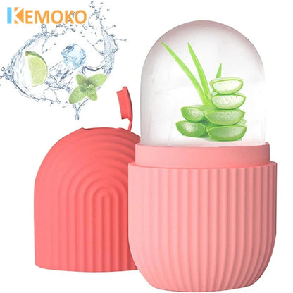 Silicone Ice Roller Face Lifting Contouring Tools Facial Massager Ice Cube Roller Neck Eye Eliminating Eye Bags Beauty Skin Care