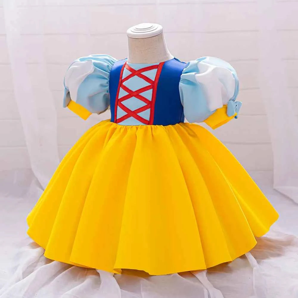Princess Dress For Toddler Little Girl Luxurious Bow Gown Kids Birthday Party Clothes Halloween Carnival Children Princess Dress