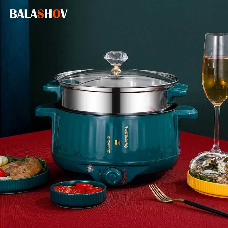 Electric MultiCooker Multifunctional Rice Cooker Frying Pan Non-stick Cookware Multi Soup Hotpot for Kitchen 1.7L/2.7L/3.2L - AMULET RING STORE