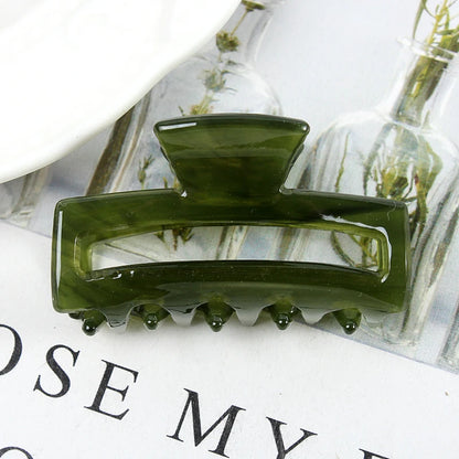 Mini Women's Hair Clips Colorful Geometric Hollow Crab Claw Clip Acetate Leopard Print Fashion Girls Hairpin Hair Accessories - AMULET RING STORE