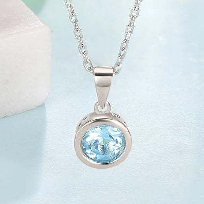 LAYA 925 Sterling Silver Natural Amethyst Bezel Setting Pendant Necklace For Women Original Fashion Jewelry 2025 Trend