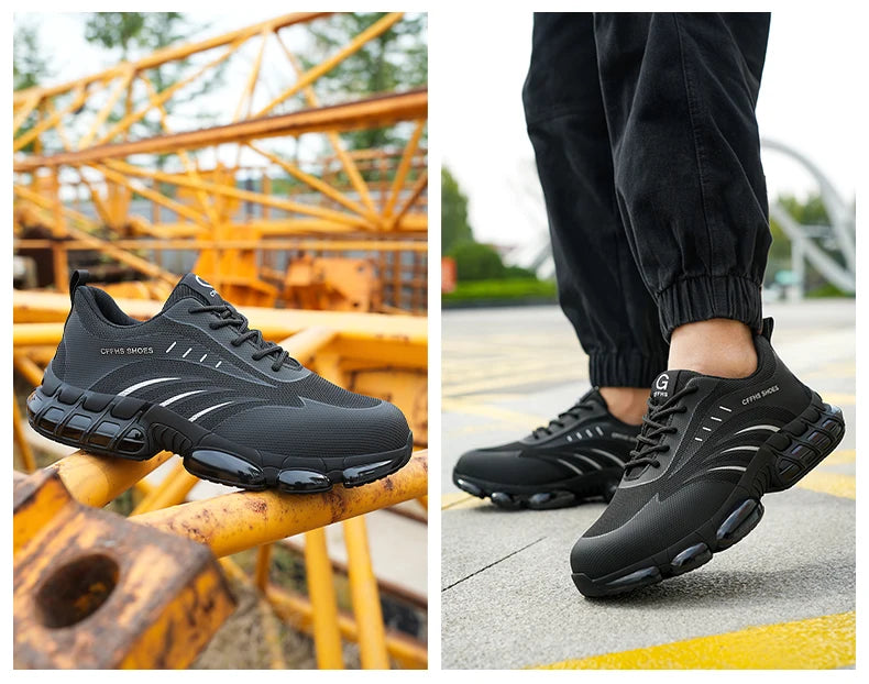 Breathable, lightweight and comfortable anti-smash and anti-puncture safety shoes - AMULET RING STORE