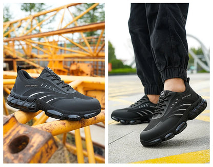 Breathable, lightweight and comfortable anti-smash and anti-puncture safety shoes - AMULET RING STORE