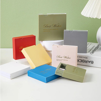 Fashion Jewelry Box Ring Earring Bracelet Necklace Display Stand Suspension Paper Cover Scratch Proof Shell Packing Dust Storage - AMULET RING STORE