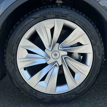 4PCS Wheel Cover for Tesla Model Y Juniper 19 Inch 2025 Car Replacement Wheel Cover Automobile Hub Cap Full Rim Car Accessories