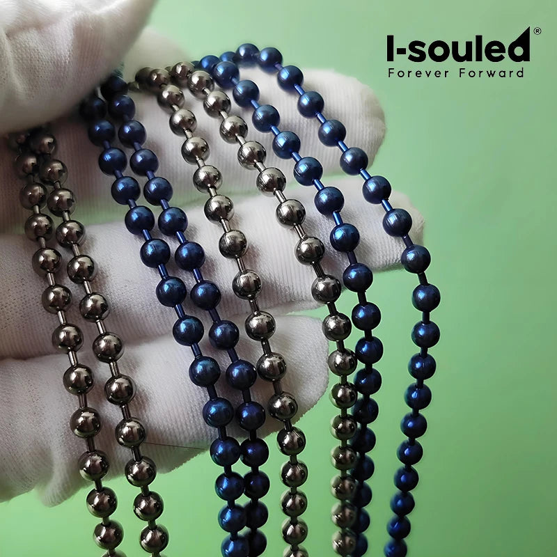 4MM Hypoallergenic Nickel Free Titanium Ball Chain for Sensitive Skin | Itchy Neck No More | Safe for Everyone